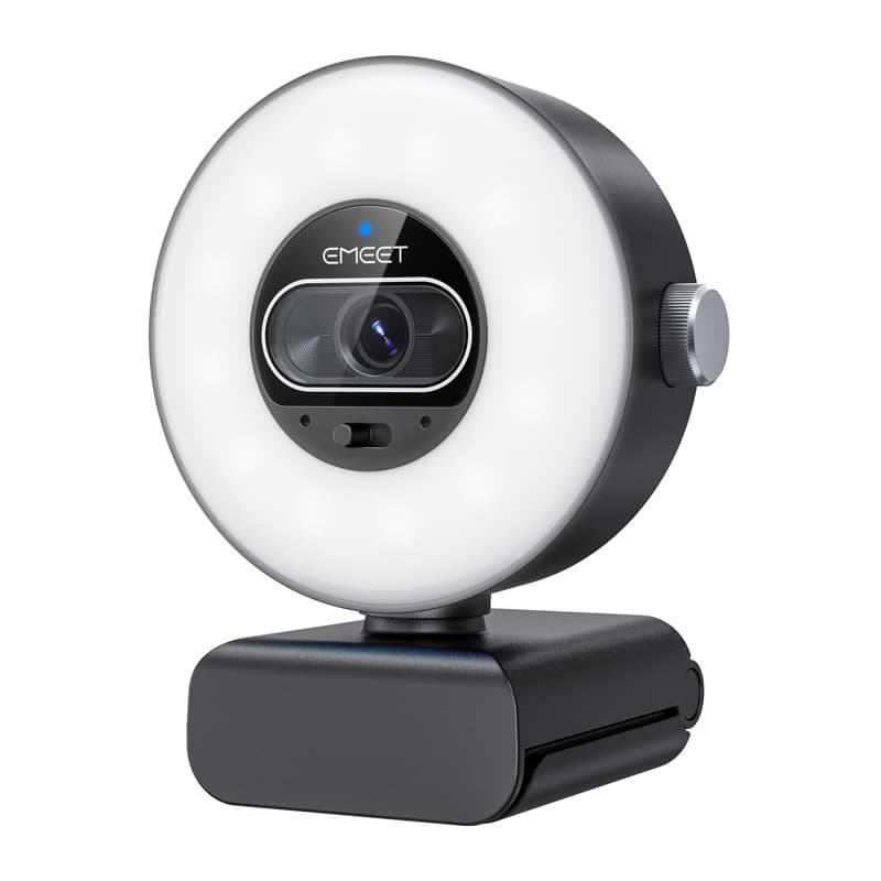 EMEET SmartCam S600L spletna kamera z obročnim svetlom 4