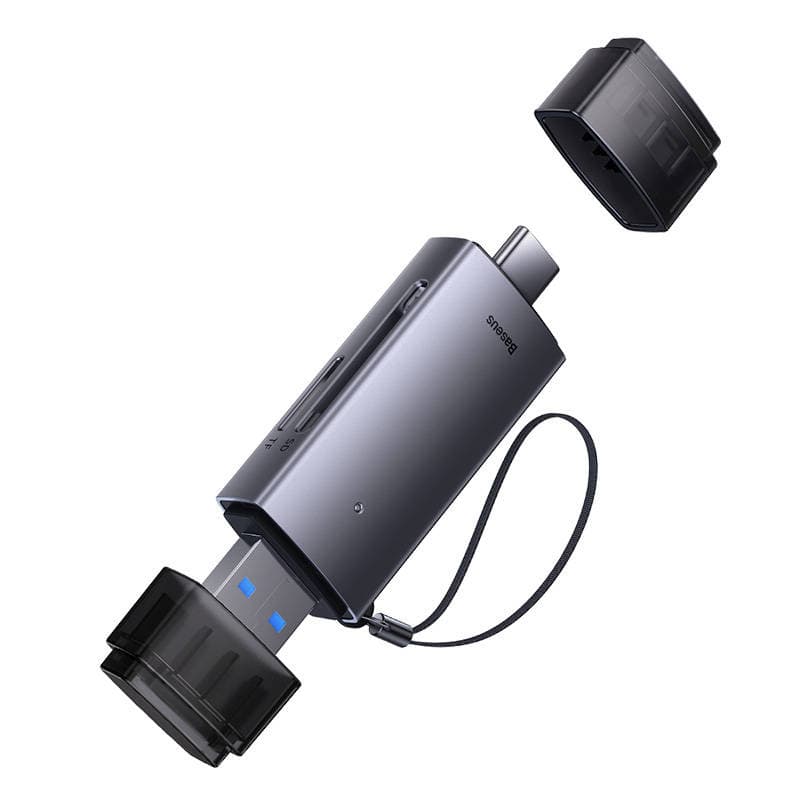 Bralnik kartic Baseus Lite Series SD/TF, USB + USB-C (siv) 3