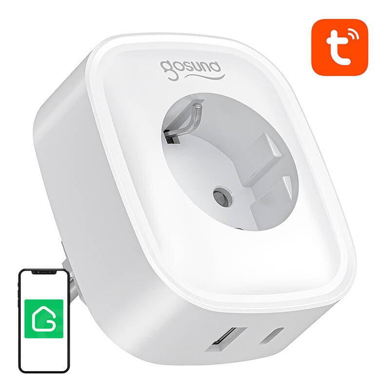 Pametna vtičnica Gosund SP6, 16A, USB-C 20W, WiFi/Bluetooth