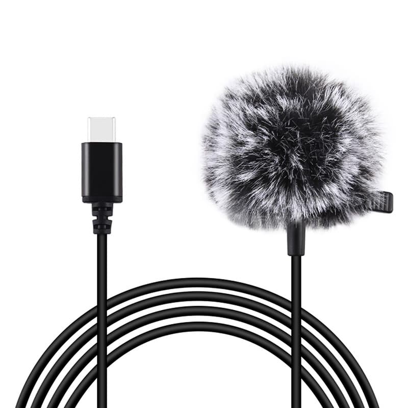Puluz kravatni mikrofon s clipom, 1.5m, USB-C (PU425)