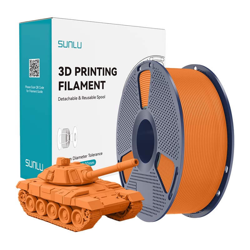 Sunlu PLA+ High-Speed filament - oranžna, 1kg