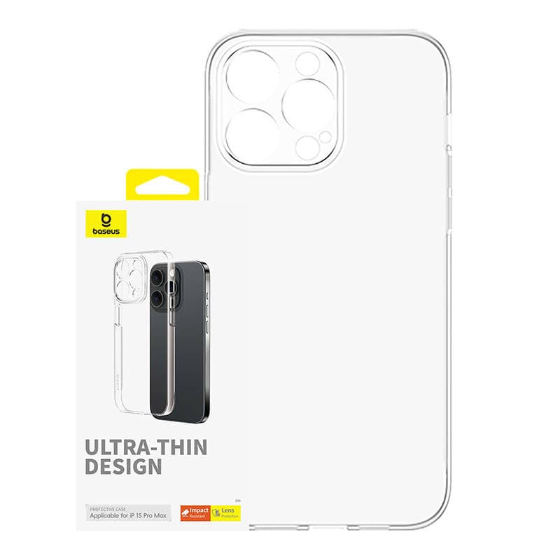 Baseus OS-Lucent Series prozoren ovitek za iPhone 15 Pro Max