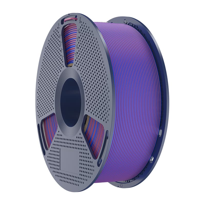 Sunlu PLA+ Silk Dvobarvni filament (rdeča in modra) 4