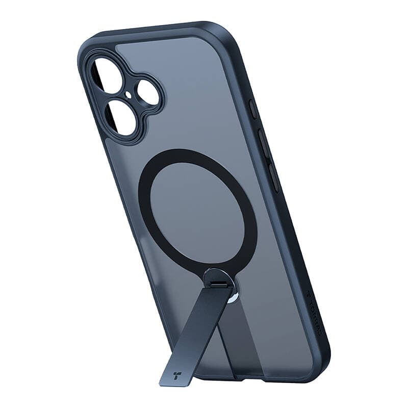 Torras Pstand Spin ovitek za iPhone 16 (črn) 2