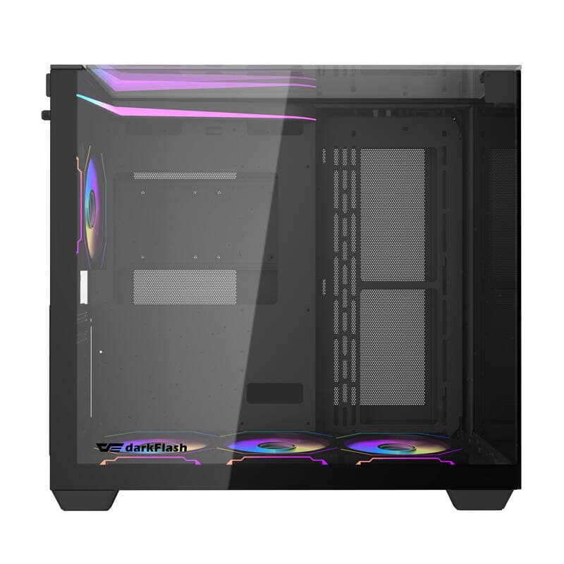 Ohišje za računalnik Darkflash TH285 (Črno) + 4 Ventilatorji 3