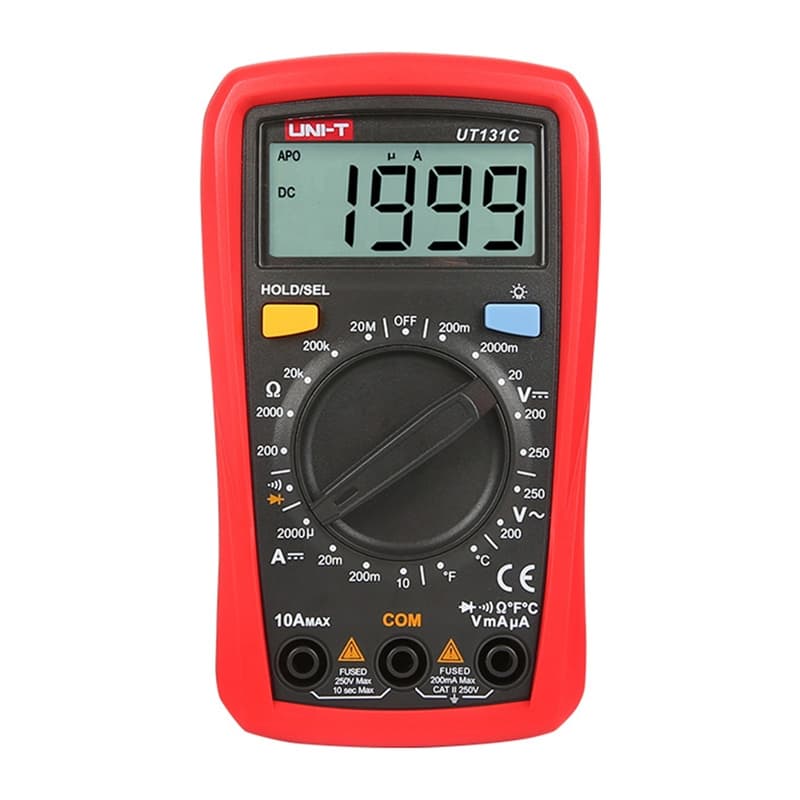 UNI-T UT131C: Palm-sized digitalni multimeter, temp. -40-1000°C