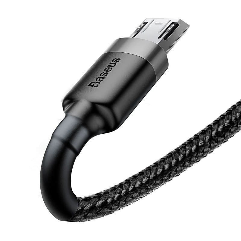 Baseus Cafule Micro USB kabel 2.4A, 1m (siv + črn) 5