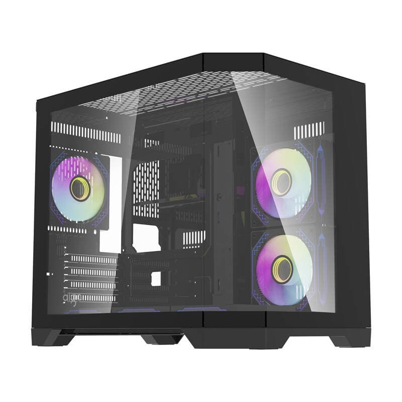 Računalniško ohišje darkFlash FT418 (črno) + 6 aRGB ventilatorjev