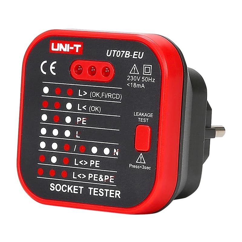 UNI-T UT07B-EU tester vtičnic z RCD