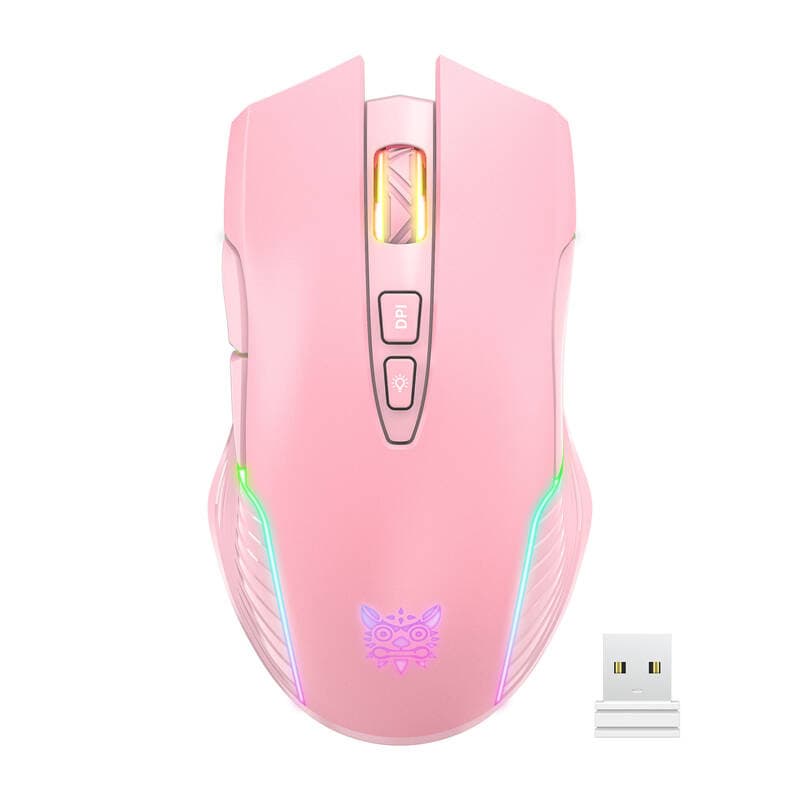 Brezžična gaming miška ONIKUMA CW905 Pink, 2.4G