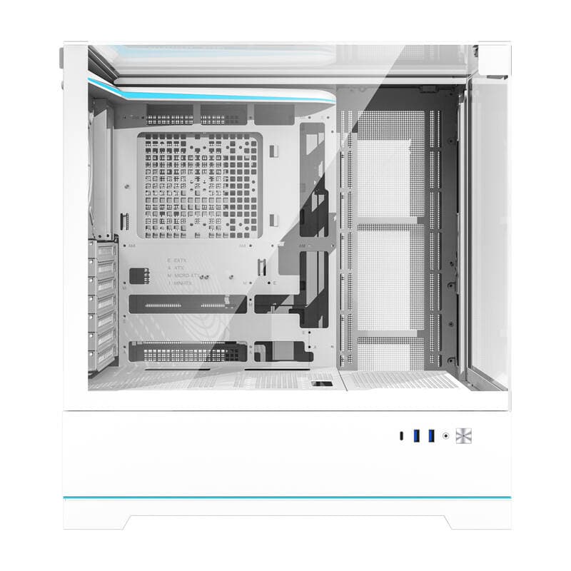 Računalniško ohišje Darkflash DY450 (belo, brez ventilatorjev) 2