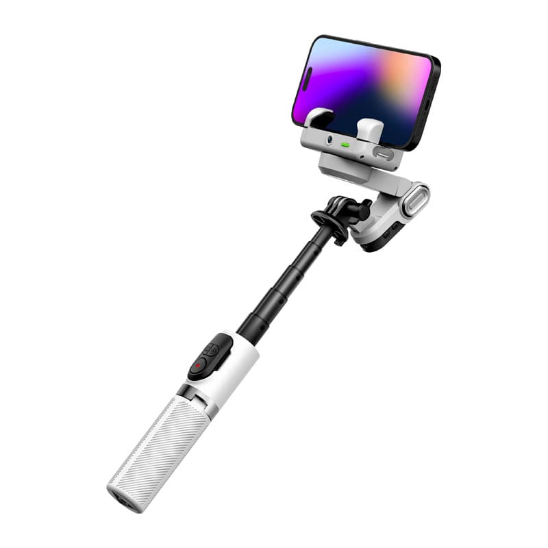 AOCHUAN M1 Pro Gimbal z RGB osvetlitvijo - bel 2