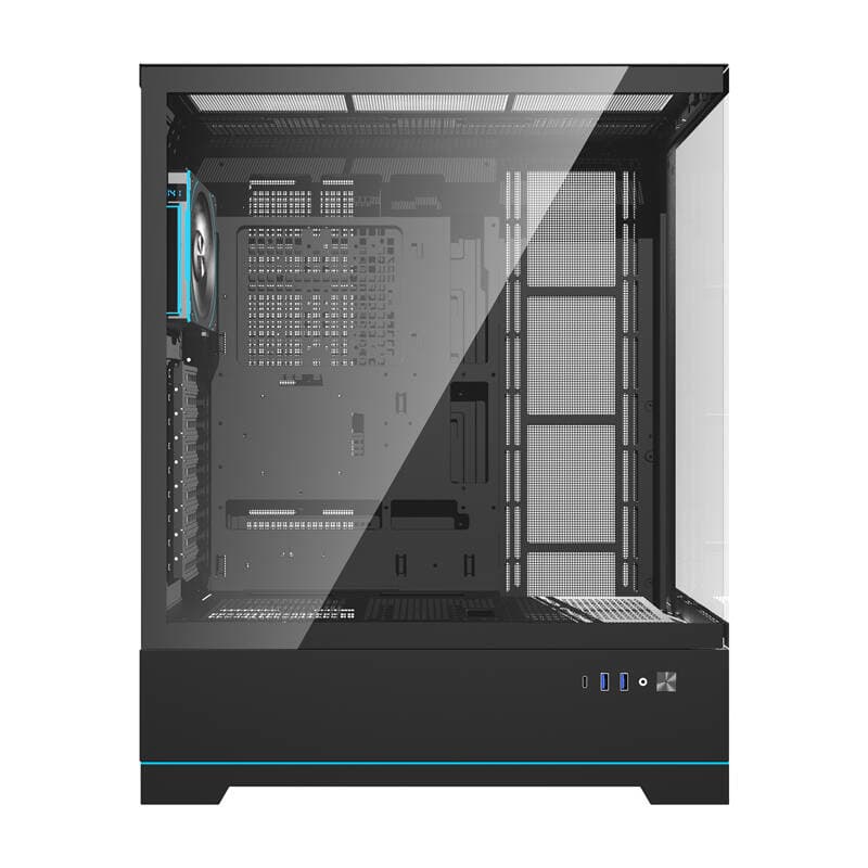 Računalniško ohišje Darkflash DY451L PRO (črno) + 1 ventilator 7