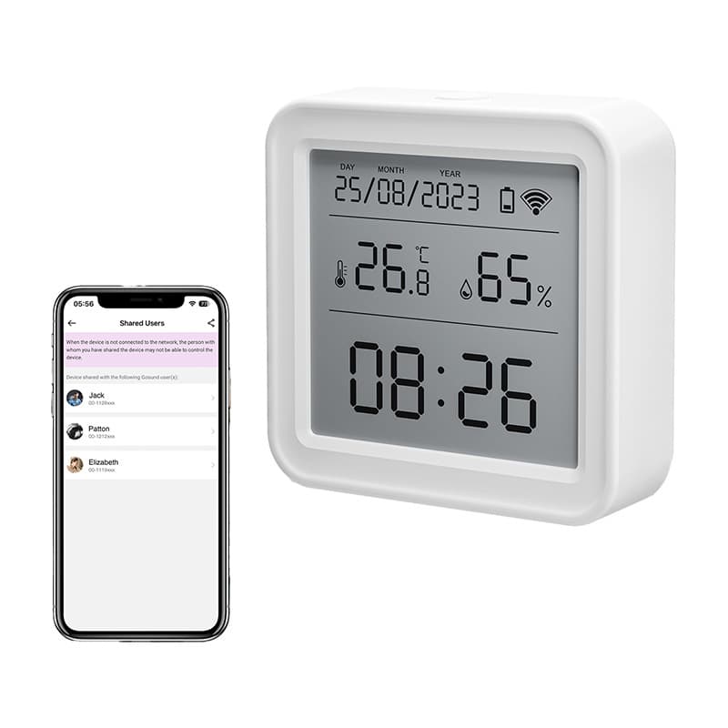 Zigbee senzor temperature in vlažnosti Gosund ST17 LCD (Tuya) 7