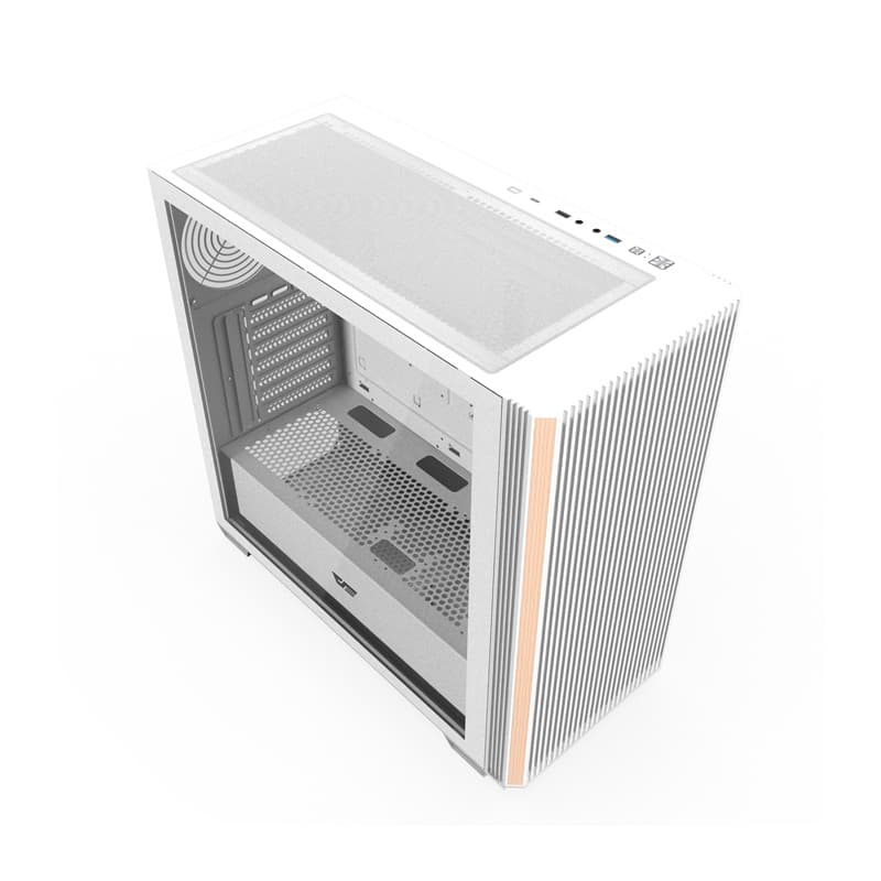 Darkflash DS900WS ATX ohišje za računalnik brez ventilatorjev (belo) 8