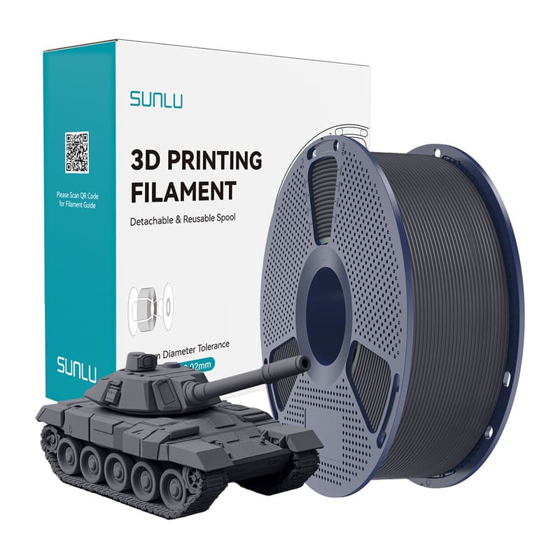 Sunlu PLA+ High-Speed Gray filament, 1.75mm