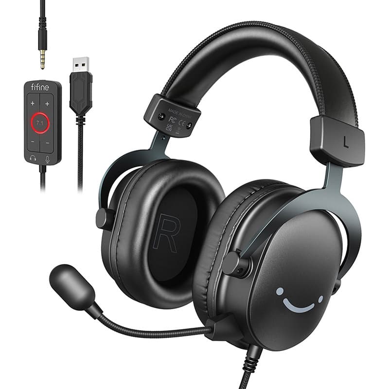 Fifine H9 gaming slušalke (črne) 2