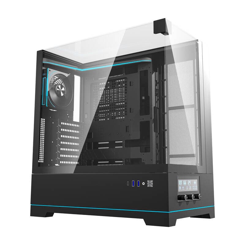 Računalniško ohišje Darkflash DY450 PRO (črno) + 1 ventilator 7