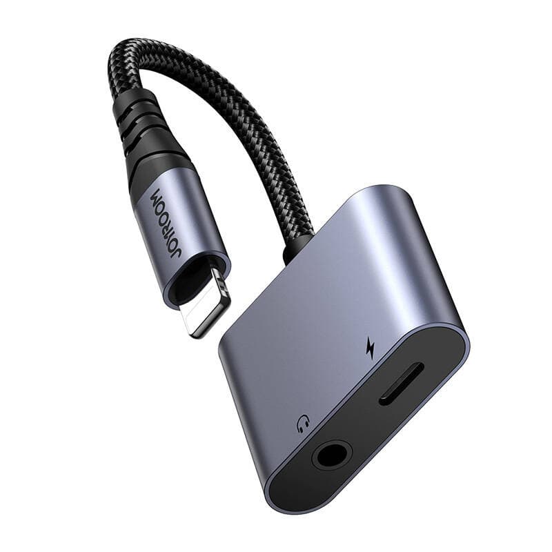 2v1 avdio adapter Joyroom SY-L01 Lightning na 3.5mm + Lightning (črn) 6