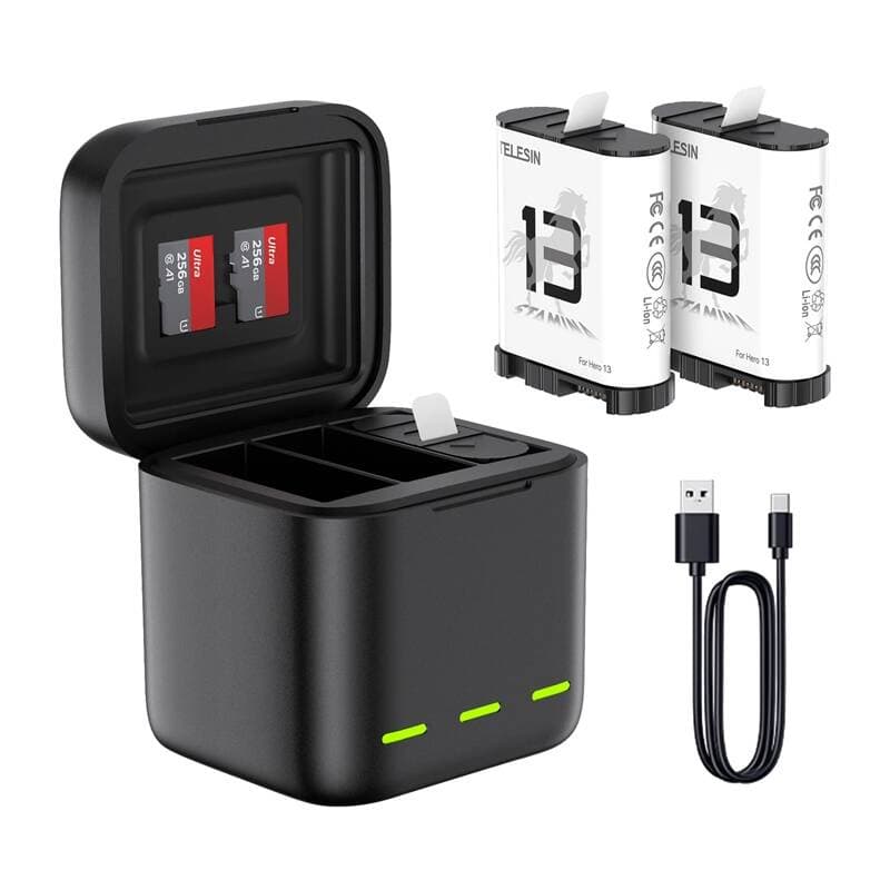 Telesin 3-kanalni polnilnik za GoPro Hero 13 Black