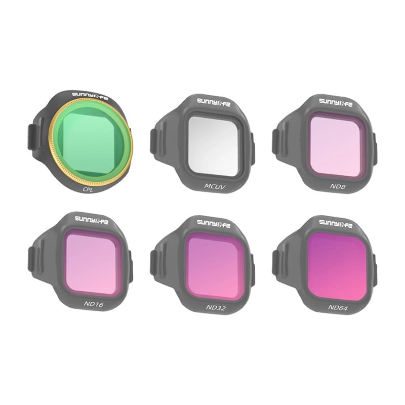 Sunnylife kompleti filtrov MCUV + CPL + ND8 + ND16 + ND32 + ND64 za MINI 5 Pro (6 kosov)