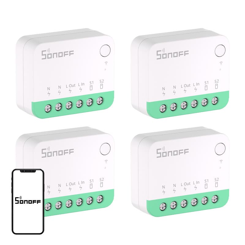 SONOFF MINIR4M pametni preklopnik (Matter/Wi-Fi), 4 kosi