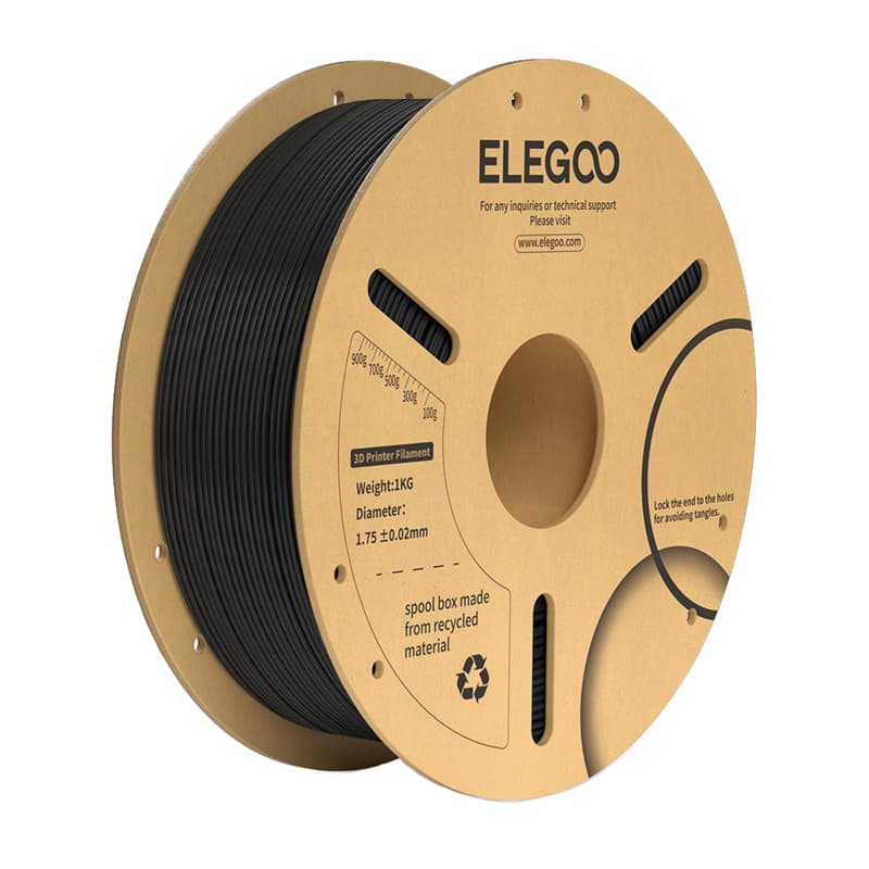 ELEGOO PLA+ filament, 1.75 mm, Črna