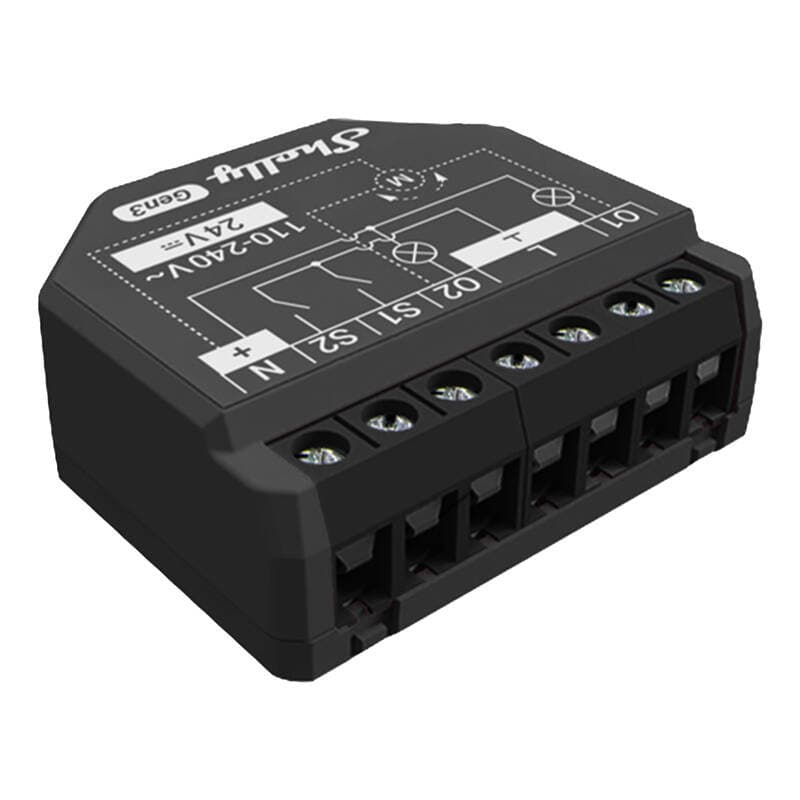 Shelly 2PM Gen3 dvokanalni pametni kontroler, WiFi/Bluetooth (merjenje porabe)