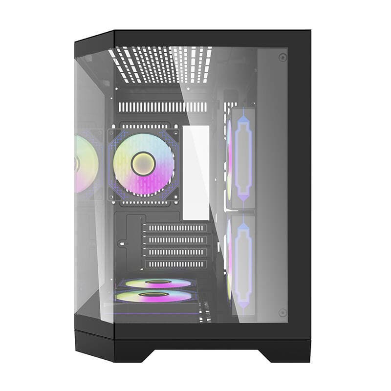 Računalniško ohišje darkFlash FT350 (črno) + 5 aRGB ventilatorjev 6