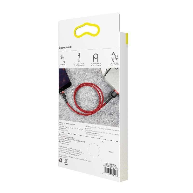 Baseus Cafule USB Lightning kabel 2.4A, 0.5m (rdeč) 6