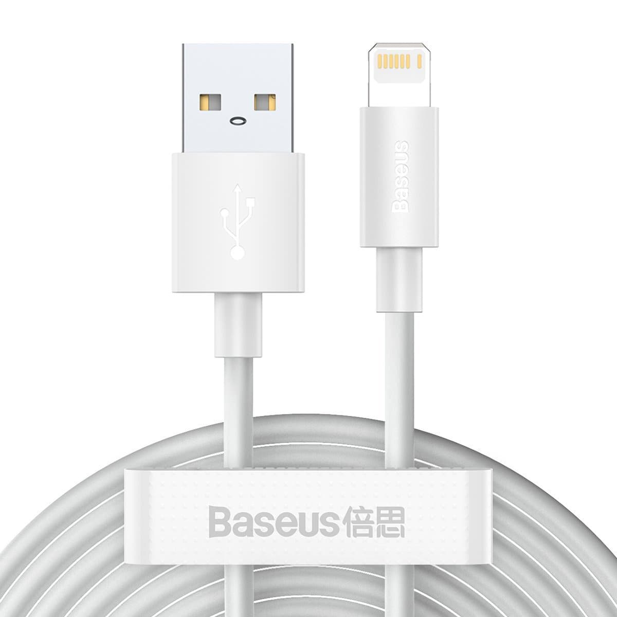 Baseus Simple Wisdom Kabel USB na Lightning 2.4A, 1.5m (2 kosa)
