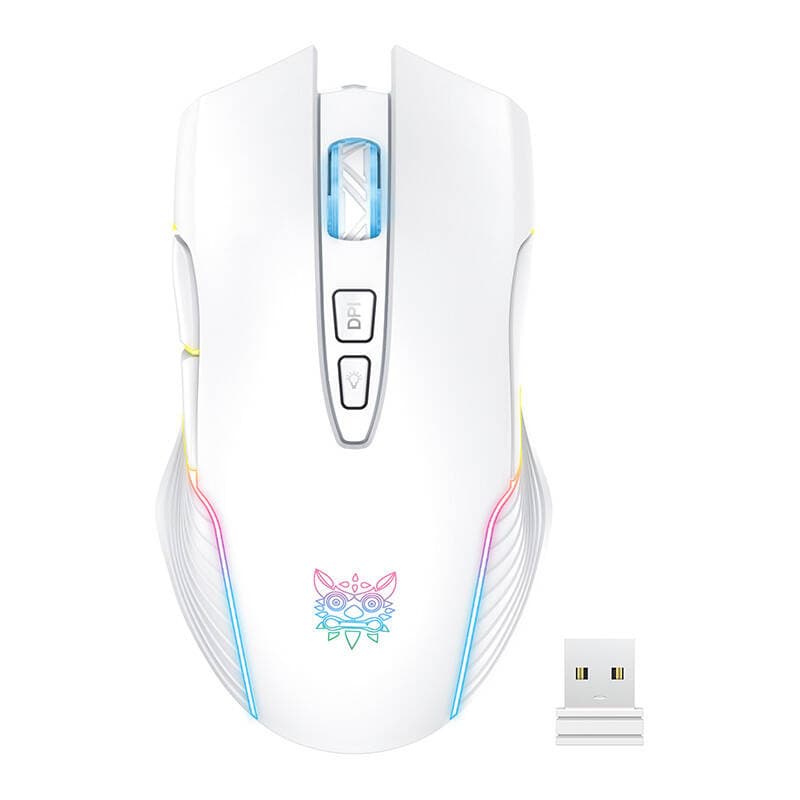 Gaming miška ONIKUMA CW905 (bela), brezžična