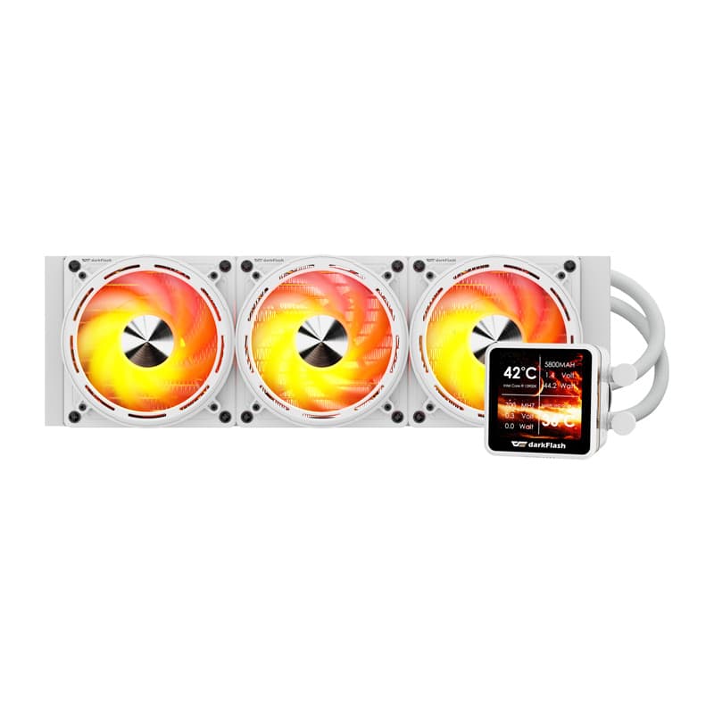 Vodeno hlajenje procesorja Darkflash DE360 (belo) 3