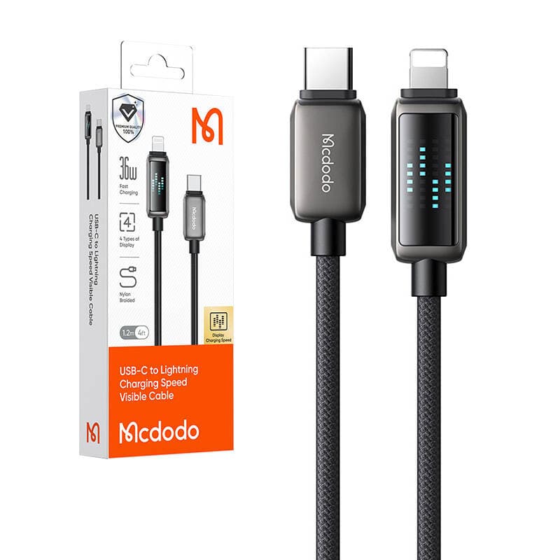 Mcdodo CA-2630 USB-C na Lightning kabel, 36W, LED zaslon, 1.2m 4