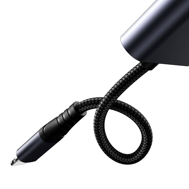 2v1 avdio adapter Joyroom SY-L01 Lightning na 3.5mm + Lightning (črn) 5