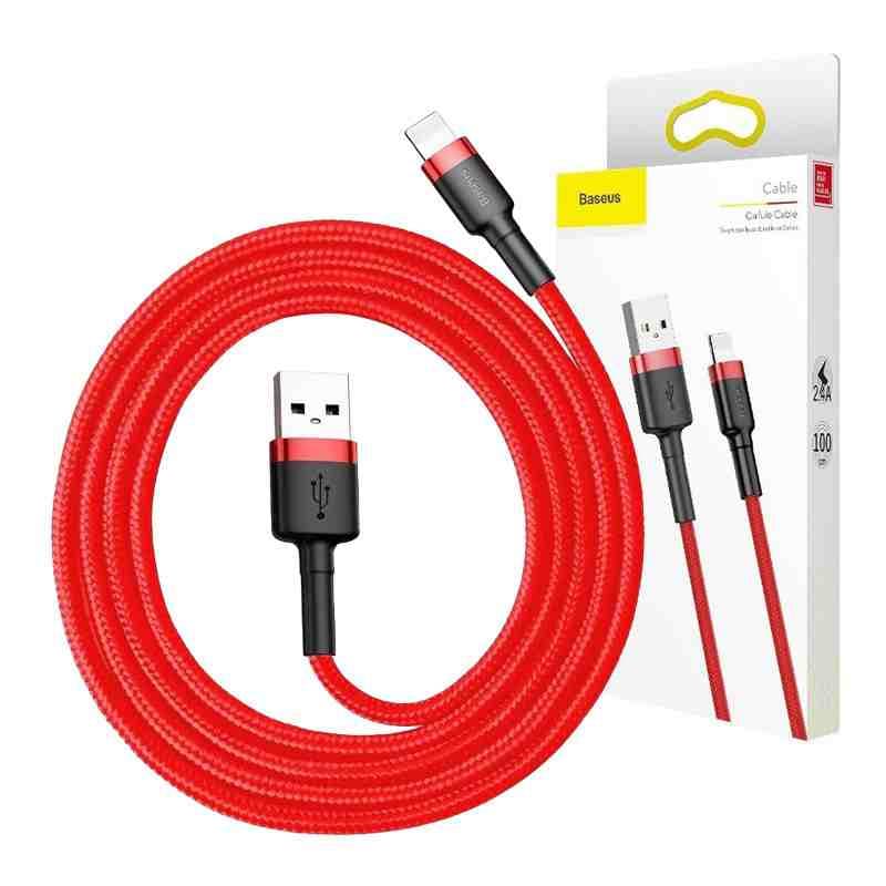 Baseus Cafule USB Lightning kabel 2.4A, 0.5m (rdeč) 8
