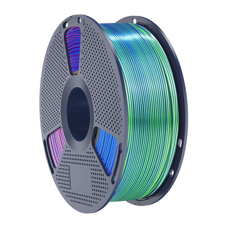 Sunlu PLA+ Silk Trobarvni Filamenti (modro-zeleno-vijolična) 4
