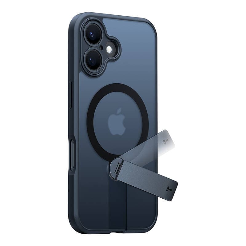 Torras Pstand Spin ovitek za iPhone 16 (črn)