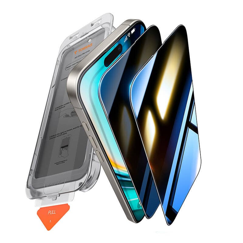 Torras Install Master Privacy steklo za iPhone 16 Plus
