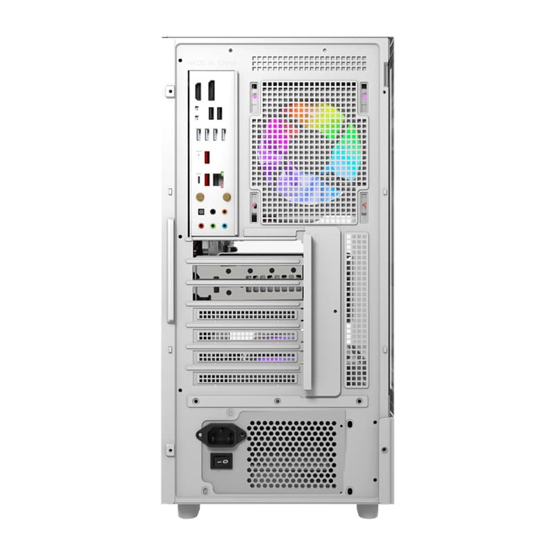 Računalniško ohišje DarkFlash DS950V z zaslonom (belo) + 6 ventilatorjev 6