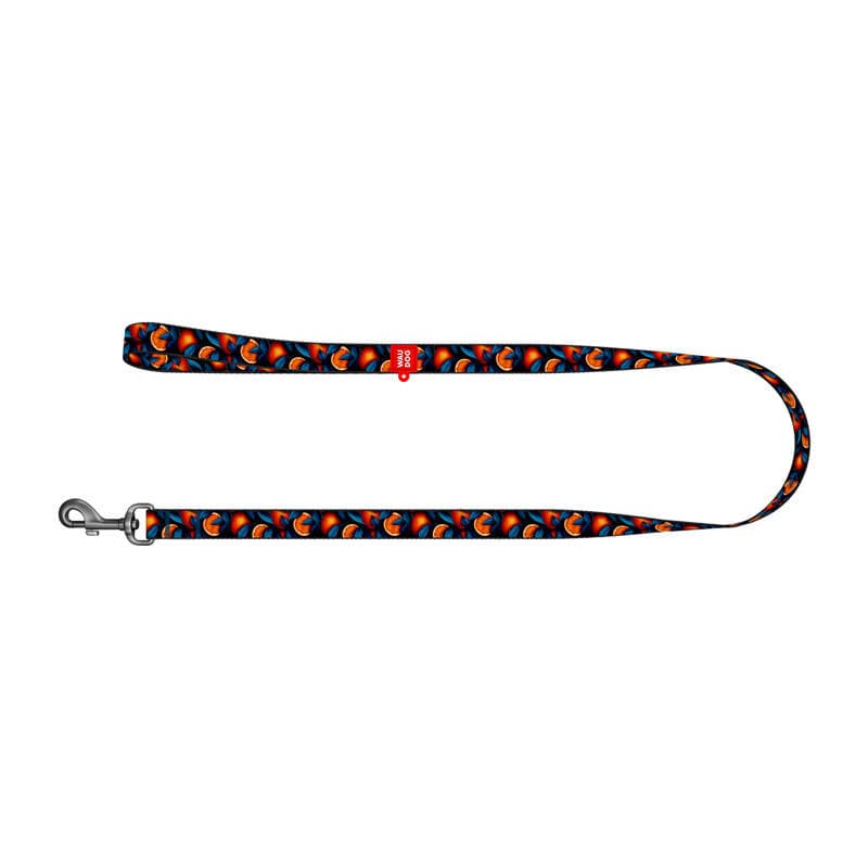 Nylon povodec za pse WAUDOG, vzorec "Oranže", dolžina 122 cm 2