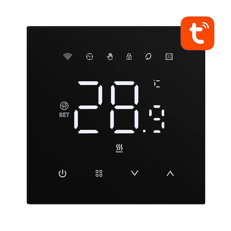 Pametni termostat Avatto WT410-16A-B za električno ogrevanje 16A WiFi