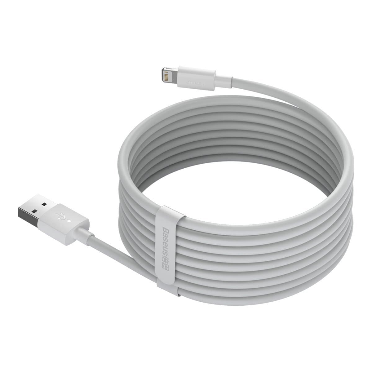 Baseus Simple Wisdom Kabel USB na Lightning 2.4A, 1.5m (2 kosa) 3
