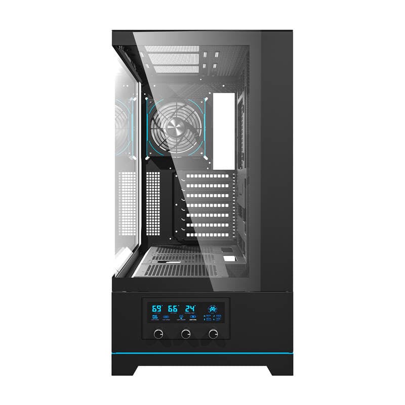 Računalniško ohišje Darkflash DY451 PRO (črno) + 1 ventilator 3