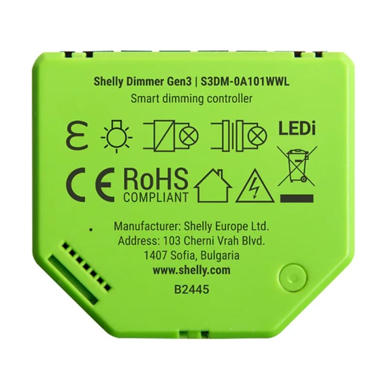 Shelly Dimmer Gen3 WiFi krmilnik svetlobe 3
