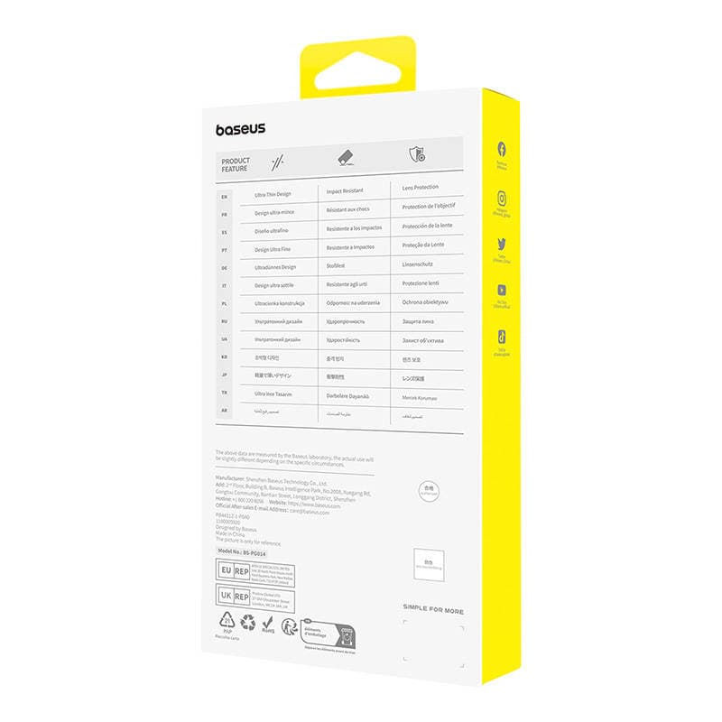 Baseus OS-Lucent Series prozoren ovitek za iPhone 15 Plus 5