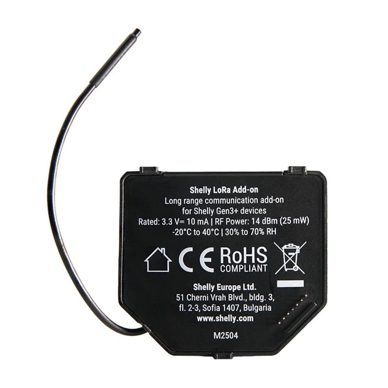Shelly LoRa Add-on releji (EU868), komplet 2 kos 4