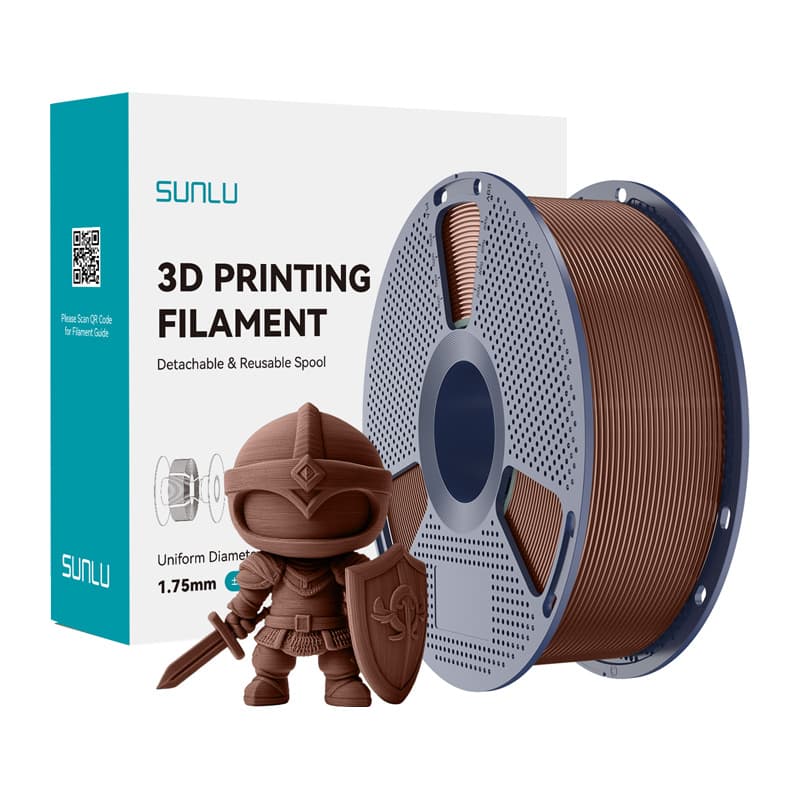 Sunlu PLA+ filament, čokolada, 1.75 mm