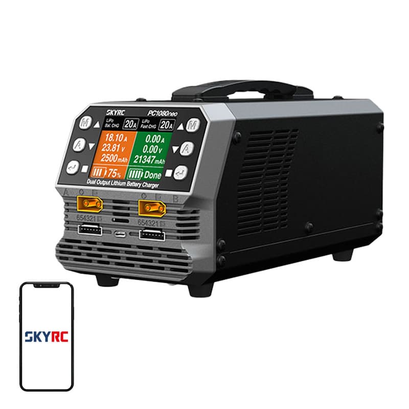 Dvo-kanalni polnilnik baterij SkyRC PC1080neo
