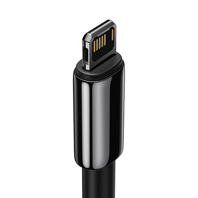 Baseus Tungsten Gold USB na Lightning polnilni kabel 2m, 2.4A, črn 3
